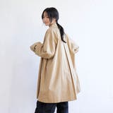コットンリネンスクエアステンカラーコート | coen【women】 | 詳細画像10 