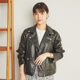 レザーライクライダースジャケット | coen【women】 | 詳細画像6