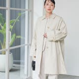 LT.GRAY | スクエアステンカラーコート | coen【women】