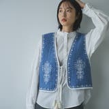 MARKET (マーケット)配色刺繍キルティングベスト | coen【women】 | 詳細画像8