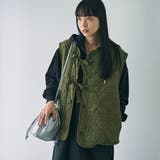 幾何柄キルトリバーシブルベスト | coen【women】 | 詳細画像2