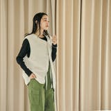 幾何柄キルトリバーシブルベスト | coen【women】 | 詳細画像35