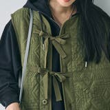 幾何柄キルトリバーシブルベスト | coen【women】 | 詳細画像4