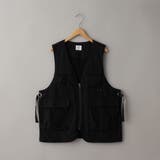 BLACK | コットンツイルフィッシングベスト | coen【women】