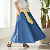 【WEB限定】Dickies(ディッキーズ)イージーフレアスカート(デニム) | coen【women】 | 詳細画像2
