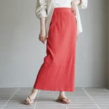 RED | リブナロースカート | coen【women】