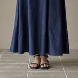 コットンレーヨンデニムパネルフレアスカート | coen【women】 | 詳細画像25 