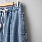 コットンレーヨンデニムパネルフレアスカート | coen【women】 | 詳細画像29 