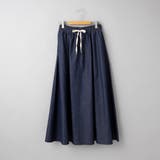 コットンレーヨンデニムパネルフレアスカート | coen【women】 | 詳細画像35 