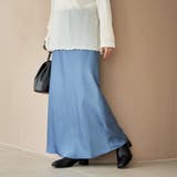 サテンAラインスカート | coen【women】 | 詳細画像1