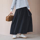 BLACK | 【C.mt】撥水ギャザースカート | coen【women】