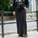 BLACK | 【WEB限定・DISCUS(ディスカス)】 裏毛ナロースカート | coen【women】