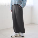DK.GRAY | あったかナロースウェットスカート | coen【women】
