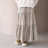 ウールライクガーゼティアードスカート | coen【women】 | 詳細画像15 