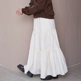 ウールライクガーゼティアードスカート | coen【women】 | 詳細画像3 