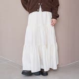 OFF WHITE | ウールライクガーゼティアードスカート | coen【women】