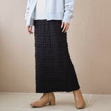 BLACK | ふくれジャガードナロースカート | coen【women】