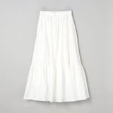 コットンタイプライター シャーリングティアードスカート | coen【women】 | 詳細画像20 