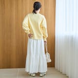 コットンタイプライター シャーリングティアードスカート | coen【women】 | 詳細画像3 