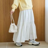 コットンタイプライター シャーリングティアードスカート | coen【women】 | 詳細画像5 