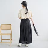 チェックジャガードティアードスカート（ブラック） | coen【women】 | 詳細画像3 