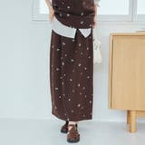 【セットアップ対応】フラワー刺繍イージーナロースカート | coen【women】 | 詳細画像13