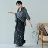 【セットアップ対応】フラワー刺繍イージーナロースカート | coen【women】 | 詳細画像4