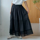 裾レース刺繍ティアードスカート | coen【women】 | 詳細画像5