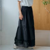 裾レース刺繍ティアードスカート | coen【women】 | 詳細画像6