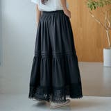 裾レース刺繍ティアードスカート | coen【women】 | 詳細画像7