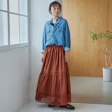 裾レース刺繍ティアードスカート | coen【women】 | 詳細画像9