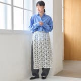 フェザーレース刺繍 ラップ巻き風レイヤードスカート | coen【women】 | 詳細画像2