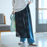 BLACK | メッシュラップスカート | coen【women】