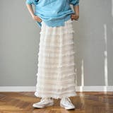 シフォンフリルナロースカート | coen【women】 | 詳細画像2