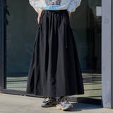 BLACK | 【C.mt】ドロストポケットギャザースカート | coen【women】