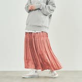 PINK | マットサテンロングプリーツスカート | coen OUTLET