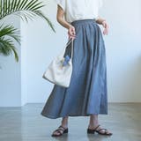 BLACK | カラフルサッカーギャザースカート | coen【women】
