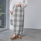 OFF WHITE | スプリングツイードナロースカート | coen【women】