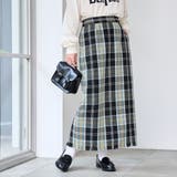 BLACK | スプリングツイードナロースカート | coen【women】