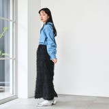 カットジャガードナロースカート | coen【women】 | 詳細画像18