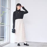 カットジャガードナロースカート | coen【women】 | 詳細画像5