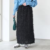 BLACK | カットジャガードナロースカート | coen【women】