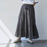 MARKET(マーケット)カラミストライプギャザースカート | coen【women】 | 詳細画像1
