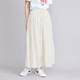 OFF WHITE | MARKET(マーケット)カラミストライプギャザースカート | coen【women】