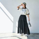 シアサッカーティアードフレアスカート | coen【women】 | 詳細画像11 