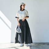 シアサッカーティアードフレアスカート | coen【women】 | 詳細画像12 