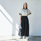 シアサッカーティアードフレアスカート | coen【women】 | 詳細画像14 