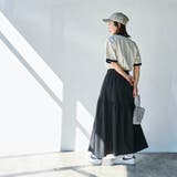 シアサッカーティアードフレアスカート | coen【women】 | 詳細画像15 