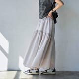 シアサッカーティアードフレアスカート | coen【women】 | 詳細画像18 