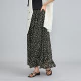 レオパードプリントフリルギャザースカート | coen【women】 | 詳細画像2